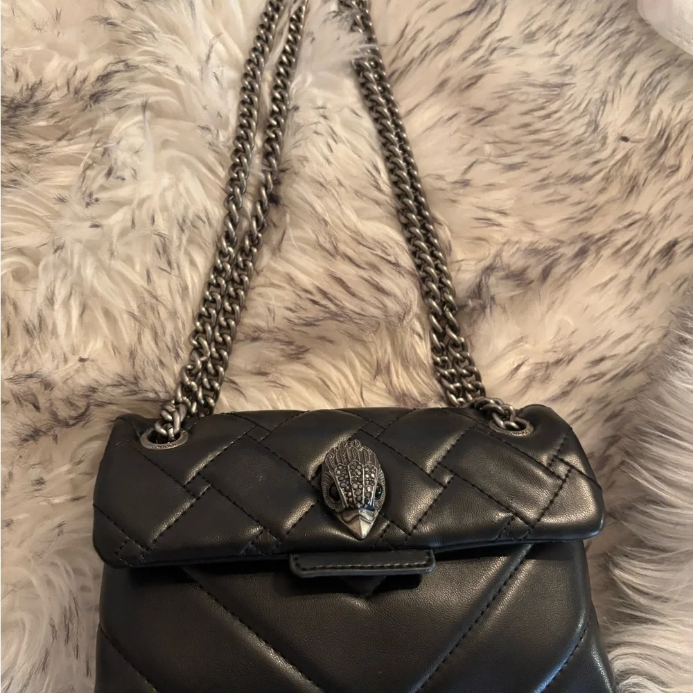 Kurt Geiger Black Quilted Shoulder Bag - Picture 1 of 6